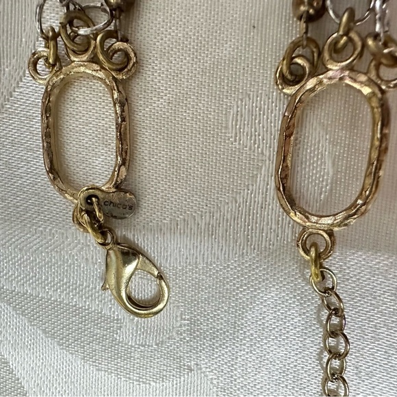 Handmade Layered Necklace upcycled Repurposed Ornate Crystal Pendant OOAK 4191 L - Picture 14 of 15